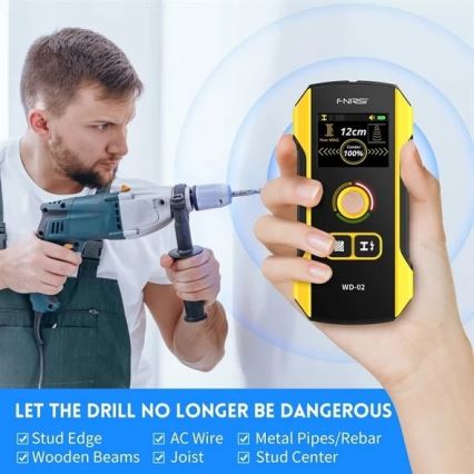 Detector de metais, tensão e inhomogeneidades 300 mAh 5V