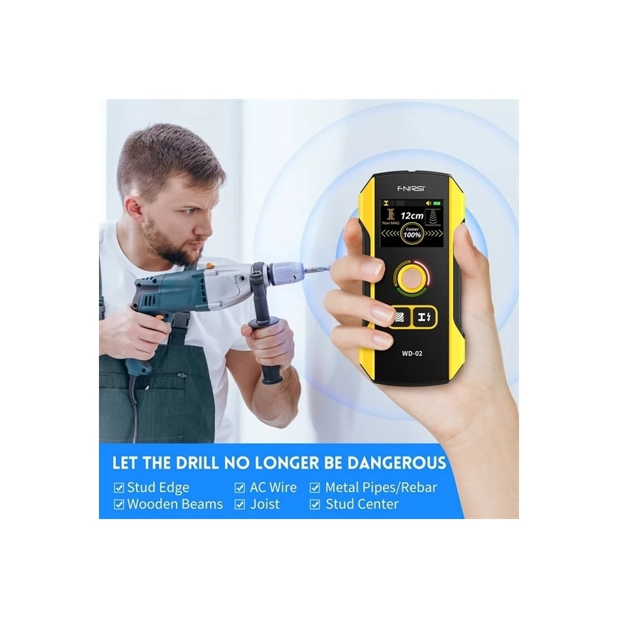 Detector de metais, tensão e inhomogeneidades 300 mAh 5V