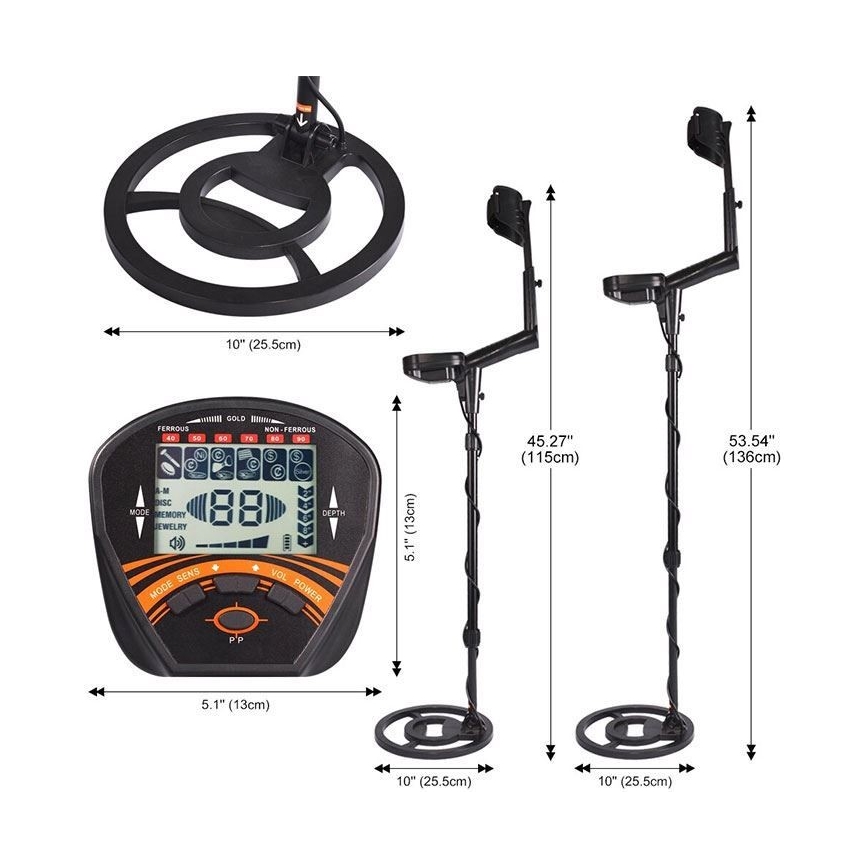 Detetor de metais 18V 2x6LR61