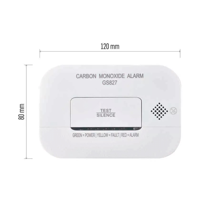 Detetor de monóxido de carbono 2xAA