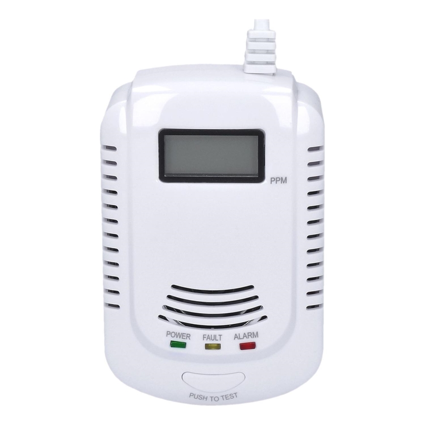 Detetor de monóxido de carbono e de gases inflamáveis 230V