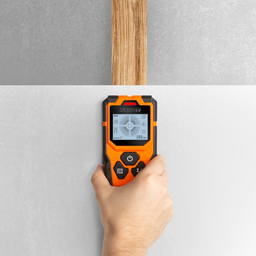 Detetor digital multifuncional 9V 1x6LR61 IP54 laranja