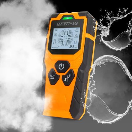 Detetor digital multifuncional 9V 1x6LR61 IP54 laranja