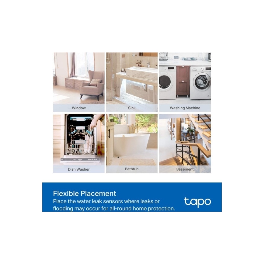 Detetor inteligente de fuga de água 2xAAA