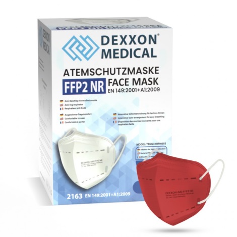DEXXON MEDICAL Máscara FFP2 NR Vermelha 1 pc