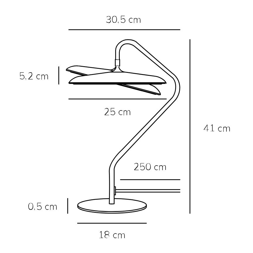 DFTP by Nordlux - Candeeiro de mesa LED ARTIST, 15W/230V, preto