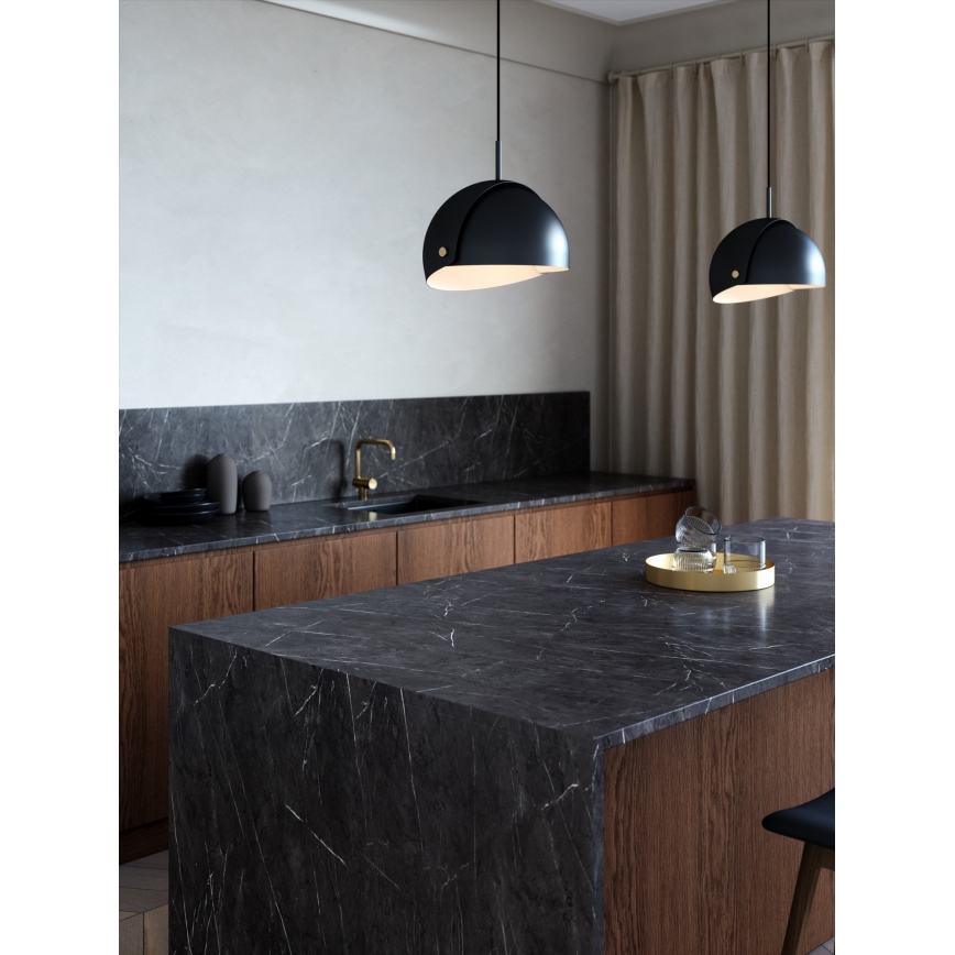 DFTP by Nordlux - Candeeiro suspenso com iluminação regulável ALIGN 1xE27/15W/230V preto