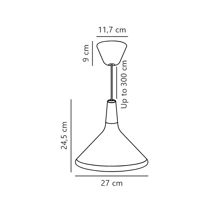 DFTP by Nordlux - Candeeiro suspenso NORI 1xE27/40W/230V