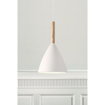 DFTP by Nordlux - Candeeiro suspenso PURE 1xE27/40W/230V diâmetro 20 cm branco/cinza