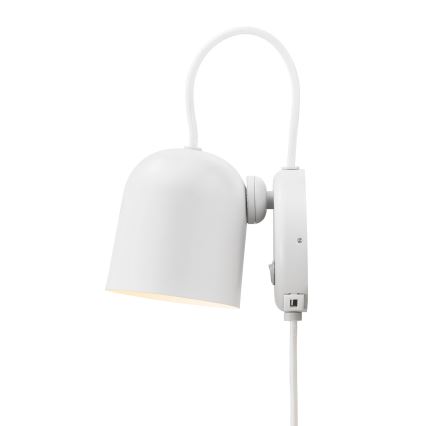 DFTP by Nordlux - Luminária de parede com foco e porta USB ANGLE 1xGU10/25W/230V branco