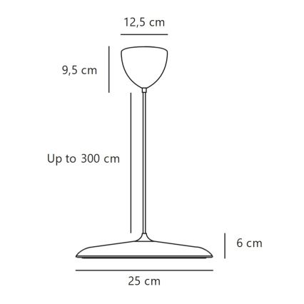 DFTP by Nordlux - Lustre LED dimmerizável suspenso por cabo ARTIST LED/14W/230V 3000K