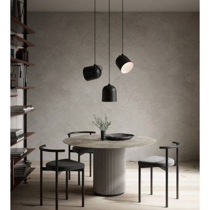 DFTP by Nordlux - Lustre suspenso por cabo ANGLE 1xE27/25W/230V preto