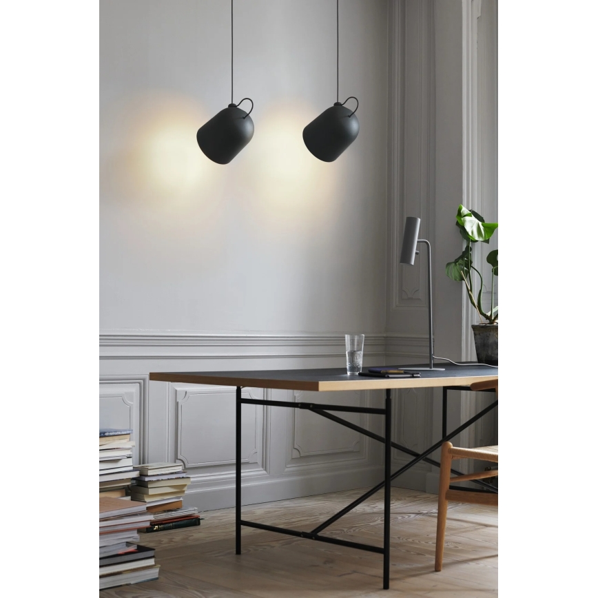 DFTP by Nordlux - Lustre suspenso por cabo ANGLE 1xE27/25W/230V preto