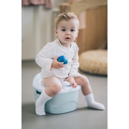 DiaperChamp - Assento para casa de banho 3em1 POTTYCHAMP cinzento