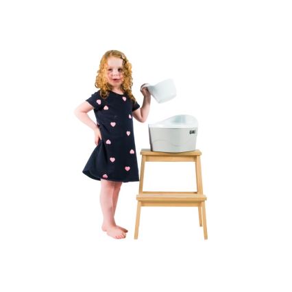 DiaperChamp - Assento para casa de banho 3em1 POTTYCHAMP cinzento