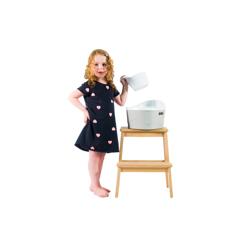 DiaperChamp - Assento para casa de banho 3em1 POTTYCHAMP cinzento