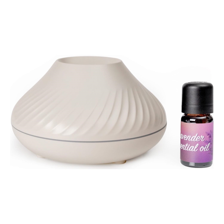 Difusor de aromas LED RGB com imitação de chamas LED/6,5W/5V 130ml branco