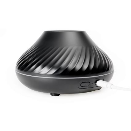 Difusor de aromas LED RGB com imitação de chamas LED/6,5W/5V 130ml preto