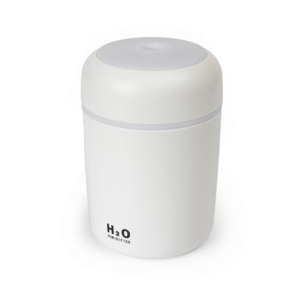 Difusor de aromas LED RGB  ultrassónico e humidificador de ar LED/2W 300ml branco