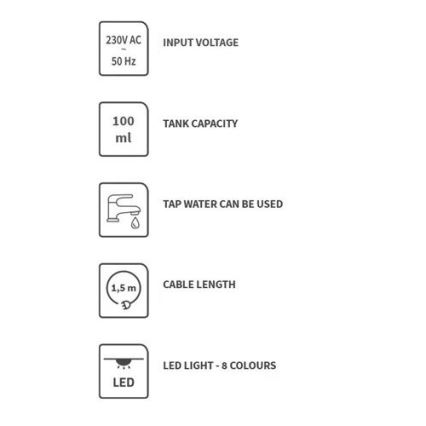 Difusor de aromas LED RGBW LED/8W/230V 100 ml coruja