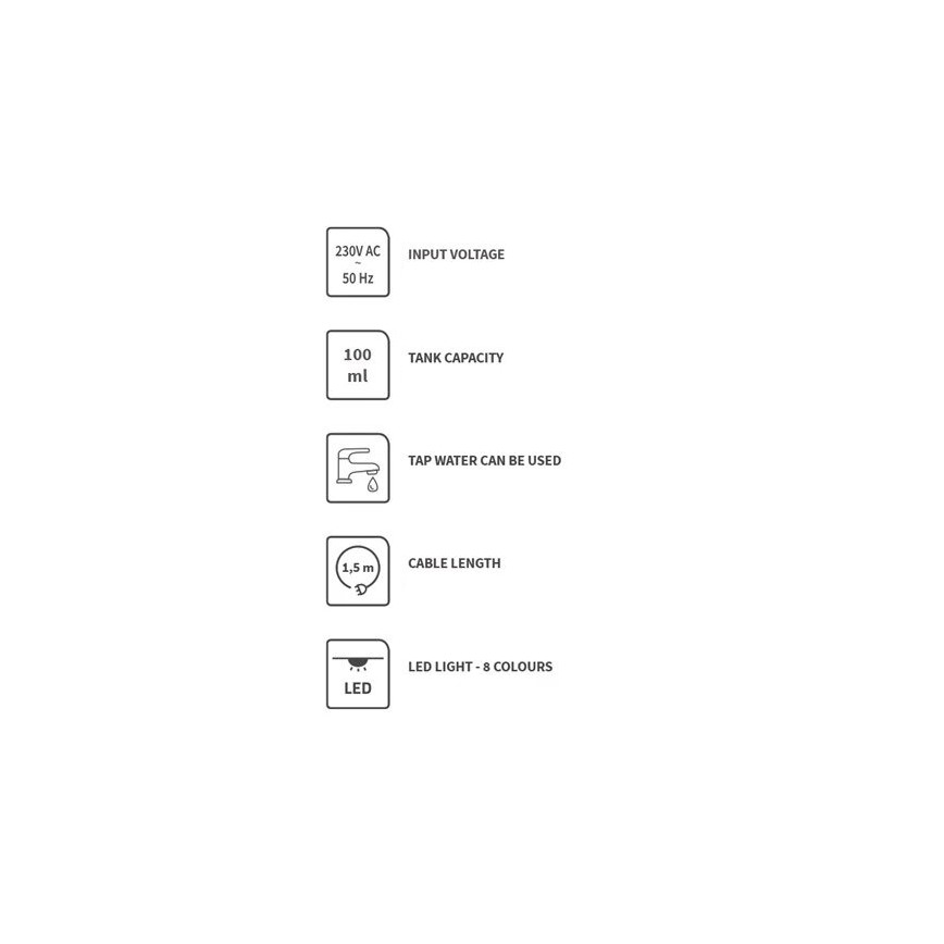 Difusor de aromas LED RGBW LED/8W/230V 100 ml coruja