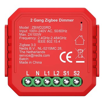 Dimmer duplo inteligente SmartLife 230V