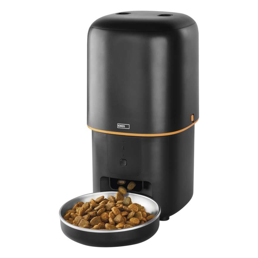 Dispensador automático de ração 4 l/5V/3xD preto Wi-Fi