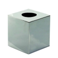 Dispensador de lenços 12 x 13 cm prateado
