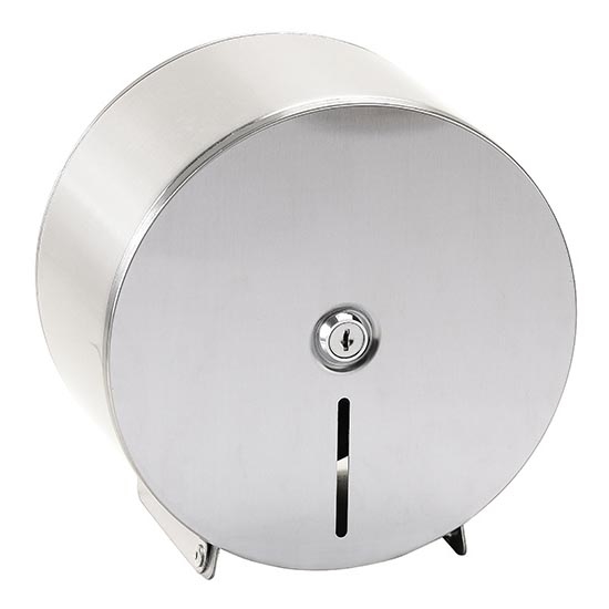 Dispensador de papel 20x20 cm, aço inoxidável prateado