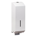 Dispensador de sabão 10x32 cm aço inoxidável/branco