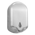 Dispensador de sabão 14x23,5 cm aço inoxidável/prateado/branco