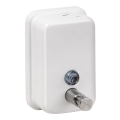 Dispensador de sabão 9,7x15 cm inox/branco