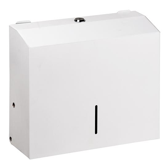 Dispensador de toalhas 28x24,5 cm aço inoxidável/branco
