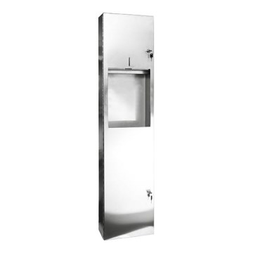 Dispenser de toalhas 31x122,5 cm aço inoxidável/prateado