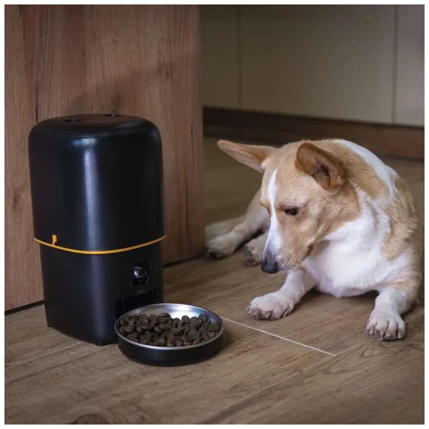Distribuidor automático de ração com microfone e câmera 4l/5V/3xD Wi-Fi