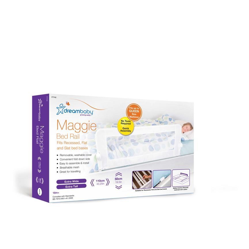 Dreambaby - Barreira de segurança de cama MAGGIE 110x50 cm