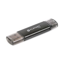 Dual Flash Drive USB + MicroUSB 32GB preto