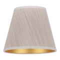 Duolla - Abajur para candeeiro de mesa SOFIA XS E14 diâmetro 18,5 cm bege