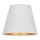 Duolla - Abajur para candeeiro de mesa SOFIA XS E14 diâmetro 18,5 cm branco