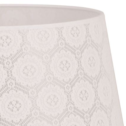 Duolla - Abajur para candeeiro de pé CLASSIC L E27 diâmetro 38 cm branco