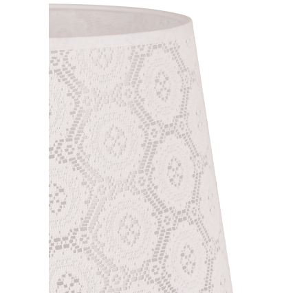 Duolla - Abajur para candeeiro de mesa CLASSIC M E27 diâmetro 24 cm branco