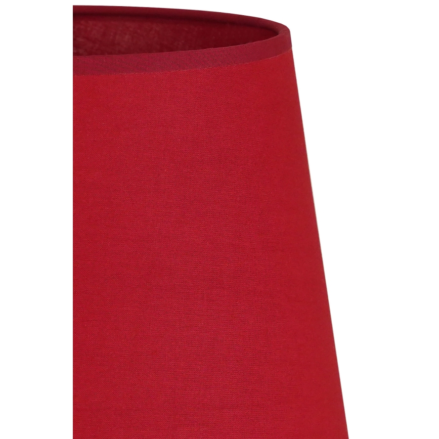 Duolla - Abajur para lâmpada de mesa CLASSIC M E27 diâmetro 24 cm vermelho