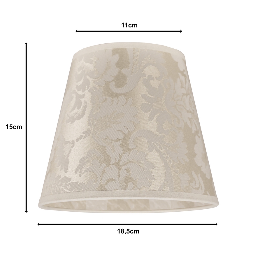 Duolla - Abajur para candeeiro de mesa SOFIA XS E14 diâmetro 18,5 cm bege
