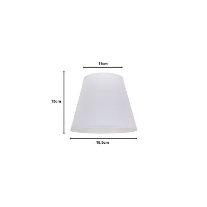 Duolla - Abajur para candeeiro de mesa SOFIA XS E14 diâmetro 18,5 cm branco
