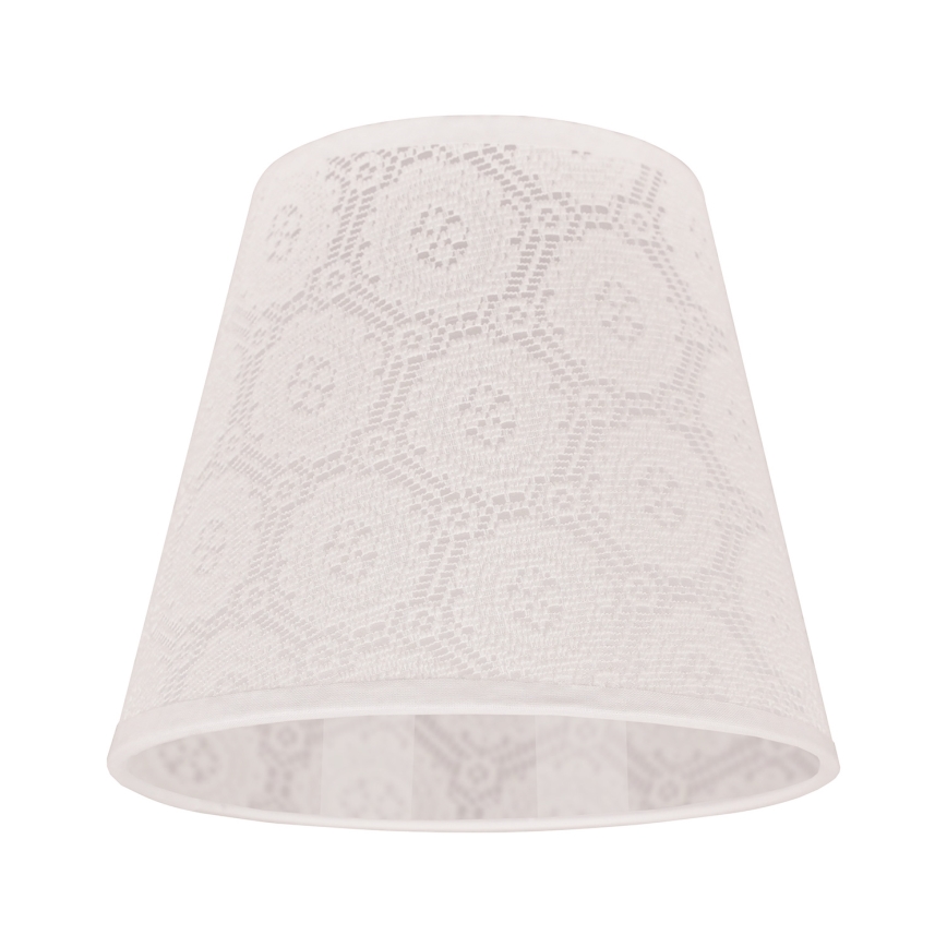 Duolla - Abajur para candeeiro de mesa SOFIA XS E14 diâmetro 18,5 cm branco