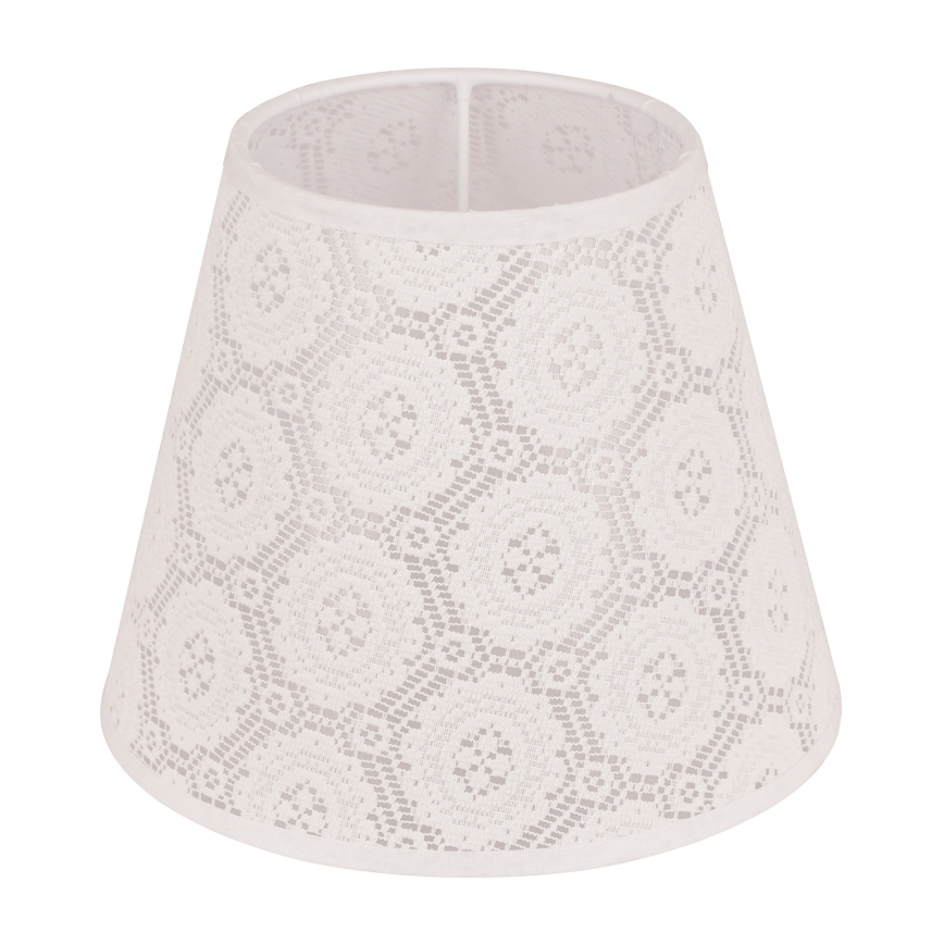 Duolla - Abajur para candeeiro de mesa SOFIA XS E14 diâmetro 18,5 cm branco