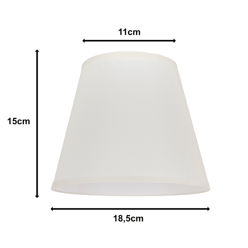 Duolla - Abajur para candeeiro de mesa SOFIA XS E14 diâmetro 18,5 cm creme