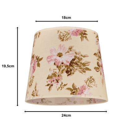 Duolla - Abajur para candeeiro de mesa SOFIA XS E14 diâmetro 18,5 cm rosa