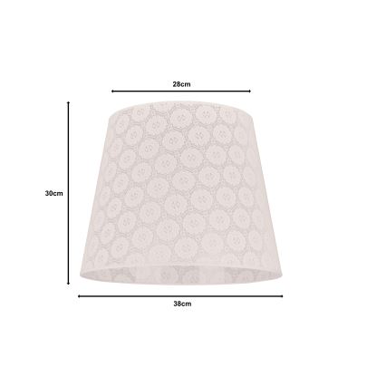 Duolla - Abajur para lustre CLASSIC L E27 diâmetro 38 cm branco