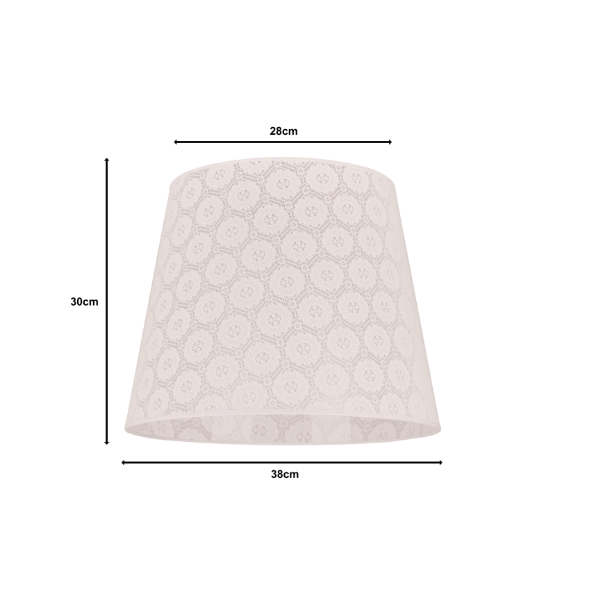 Duolla - Abajur para lustre CLASSIC L E27 diâmetro 38 cm branco